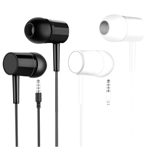 Kaumipor 2 Packs Wired Earbuds in-Ear Headphones, Earphones with Microphone, Automatic Noise Reduction, Bass Surround, Stereo Earphone with Microphone, Suitable for All 3.5mm Interface Devices, Black & Whlite