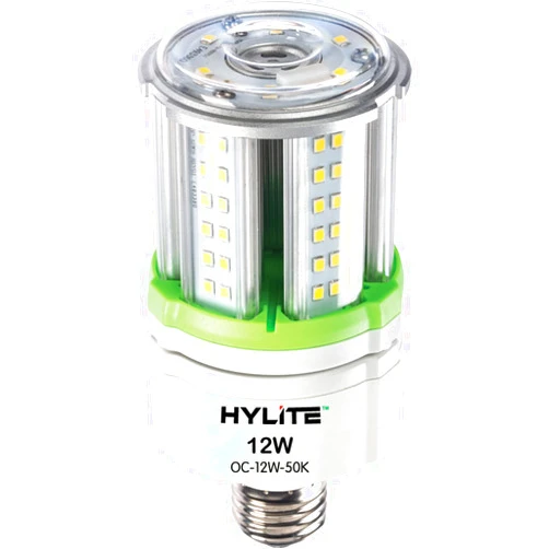 HyLite LED Lighting 12W High Performance LED Omni-Cob Lamp, 360º, (~50W HID), 50K, 1600 lm, 100~277V for Commercial Industrial Lighting Warehouse High Bay Light Fixture Garage Workshop, White