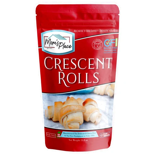 Mom's Place Gluten-Free Crescent Roll Mix, Soft & Fluffy Rolls, Dairy Free, Nut Free, Soy Free, Non-GMO, 12 servings