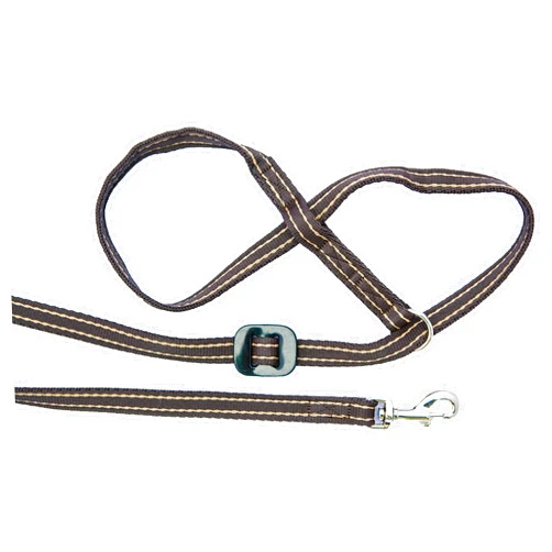 Gencon All-In-1 Dog Headcollar & Lead In One - Brown/Cream
