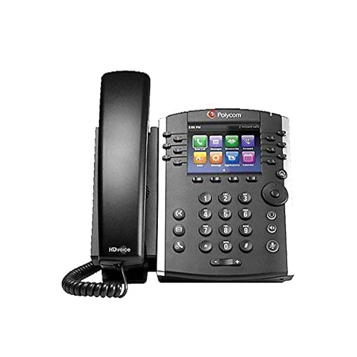 POLYCOM 2200-46162-025 - Polycom VVX 410 IP Phone - Cable - Desktop - 12 x Total Line - V (Renewed)