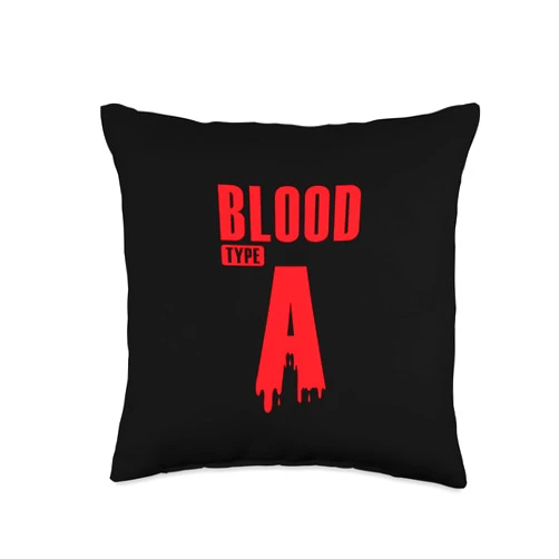 blood group blood inheritance rhesus factor genes Type A Rhesus Factor Blood Group Heart Throw Pillow, 16x16, Multicolor