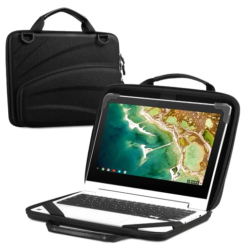 Fintie FINPAC 11-11.6 Inch Chromebook Sleeve Case - Protective Briefcase Shoulder Bag with Accessory Pouch for Up to 11.6