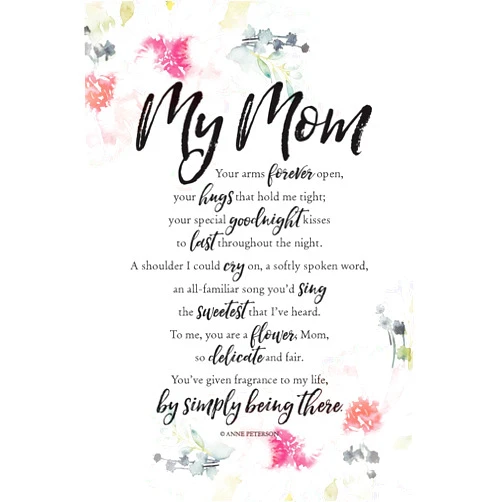 DEXSA My Mom Your Arms Wood Plaque with Inspiring Quotes 6