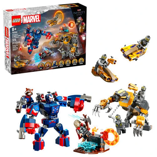 LEGO Marvel Avengers: Endgame Thor vs. Chitauri Building Toy - Pretend Playset W/ 7 Toy Minifigures for Boys & Girls, Ages 8+ - Super Hero Building Blocks for Kids - Gift Idea for Birthdays - 76322