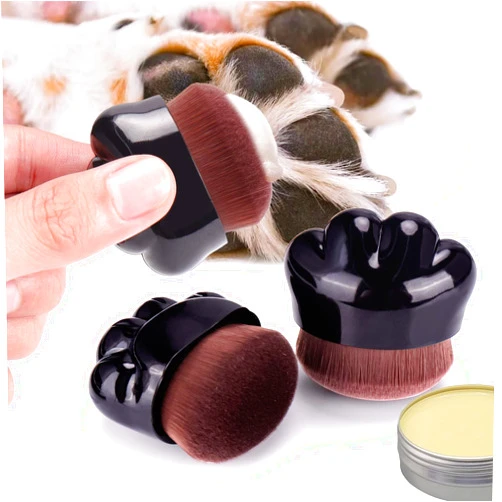 Palksky Dog Paw Pad Balm Brush, 2PCS Paw Balm Applicator for Dog, Puppy Paw Soother Brush,Dog Care Skincare Brush, Paw Butter for Dogs Brush, Dog and Cat Foot Nose Butter Cream Brush