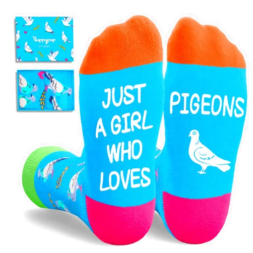 HAPPYPOP Gifts for Bird Lovers - Hummingbird Pigeon Peacock Owl Cardinal Butterfly Socks