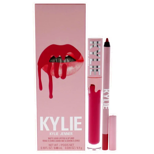 Kylie Cosmetics Matte Lip Kit - 102 Extraordinary for Women - 2 Pc 0.10 oz Matte Liquid Lipstick, 0.03 oz Lip Liner