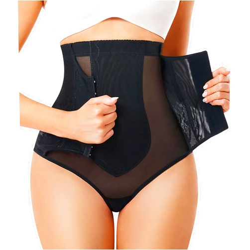 Nebility Plus Size Shapewear for Women Thong Tummy Control Body Shaper Panties High Waisted Underwear