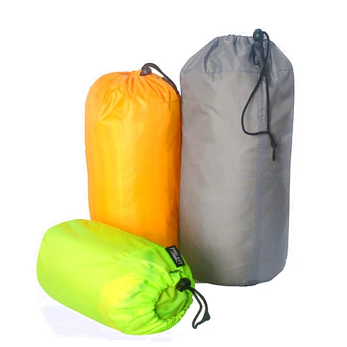 Frelaxy Stuff Sack Set 3-Pack (3L&5L&9L), Ultralight Ditty Bags with Dust Flap for Traveling Hiking Backpacking