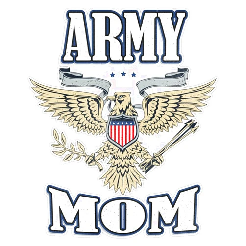 HOF Trading Army Mom Bald Eagle Vinyl Sticker Waterproof Decal Laptop Wall Window Bumper Sticker 5