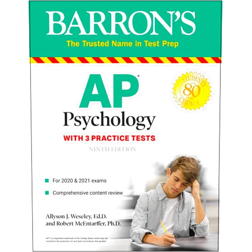 Allyson J. Weseley Ed.D. Ed.D.,Robert McEntarffer Ph.D. AP Psychology: With 3 Practice Tests (Barron's Test Prep)