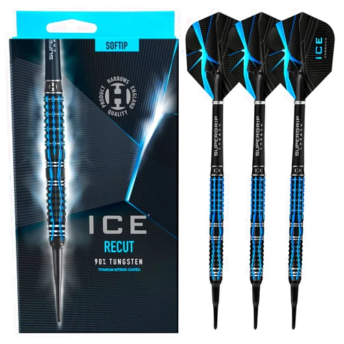 Harrows Ice Recut 90% Tungsten Soft Tip Darts (20)