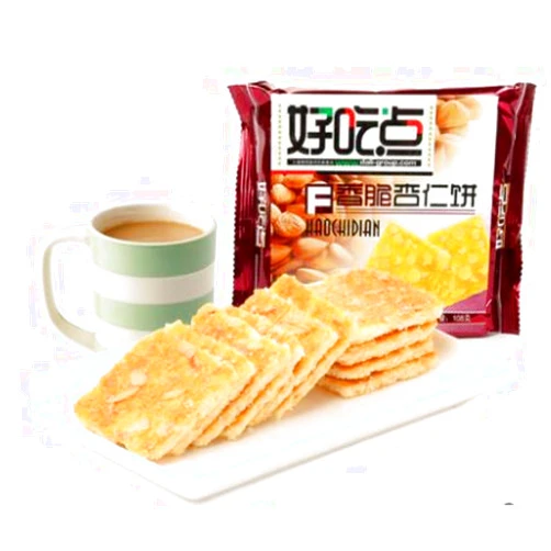 Hcd Fujian Specilty: Hao Chi Dian Almond Crispy Biscuit 108g/3.8oz/0.2lb (Pack of 2)