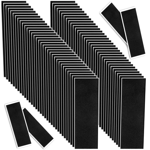 Tinlade 100 Pcs Fingerboard Foam Grip Tape Black Fingerboard Grip Tape 110 mm x 36 mm Fingerboard Deck Grip Tape Fingerboard Stickers Skateboard Foam Grip Tape for Fingerboards