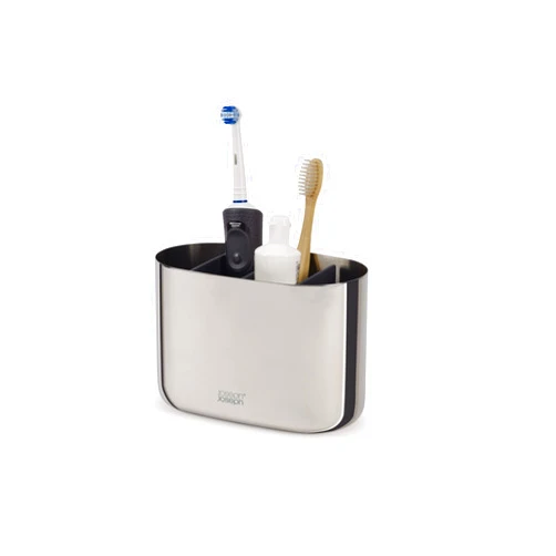 Joseph Joseph EasyStore Luxe Large Stainless-Steel Toothbrush Caddy