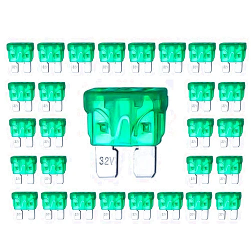 Kodobo 100 Pack Auto Fuses 30 AMP ATC/ATO Standard Regular Fuse Blade 30A Car Truck Boat Marine RV - 100Pack