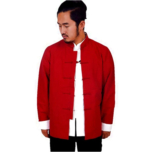 ZooBoo Men's Cotton Kung Fu Coats Tang Suit Long-sleeved Jackets