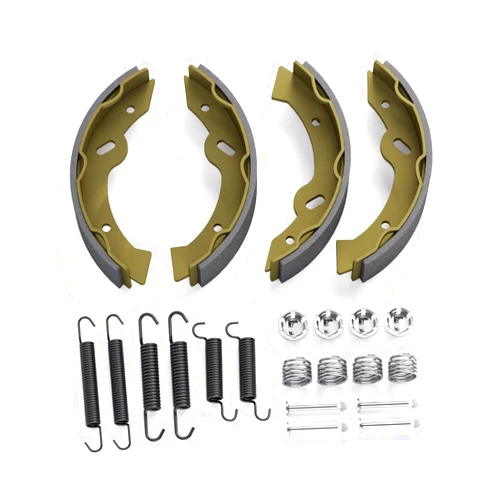 HOWBOW Golf Cart EZGO Brake Shoes and Spring Kit Assembly for EZGO TXT Medalist, Golf Cart Brakes Shoes Pads for 1996-Up Workhorse 94-06 Yamaha G2-G22, EZGO Replacement Parts OE# 27943G01 70795G01 27944-G01