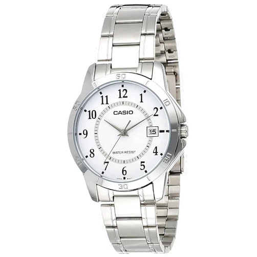 Casio MTP-V004D-7B White Dial Stainless Steel Watch