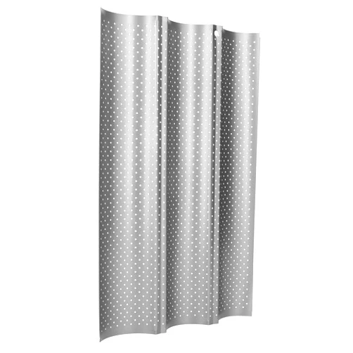 Pasamer Baguette Baking Tray, French Bread Baking Pan, Multi‑Grooves Waves High Efficiency for Home Restaurant Kitchen Accessory Bakery(Three slots)