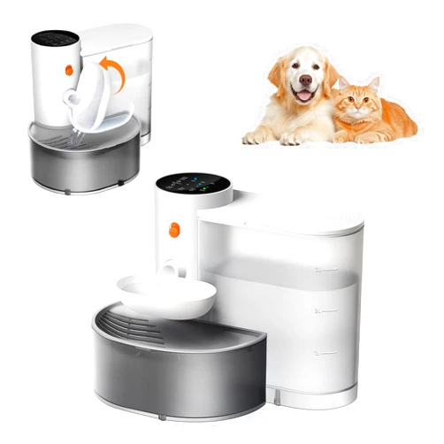 Potaroma Smart Wireless Pet Water Fountain, No Filter, 3.5L Large Capacity, Rechargeable Automatic Water Dispenser for Cats and Small Dogs, Wastewater Separation Always Fresh Water