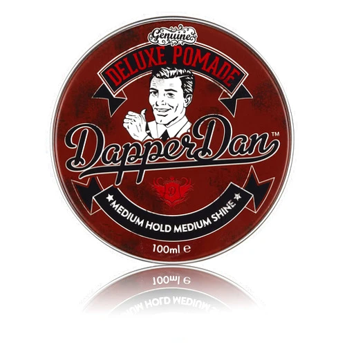Dapper Dan Deluxe Pomade By Dapper Dan, Medium Hold Medium Shine, No Greasiness Or Flakiness, Citrus & Vanilla Fragrance 100ml
