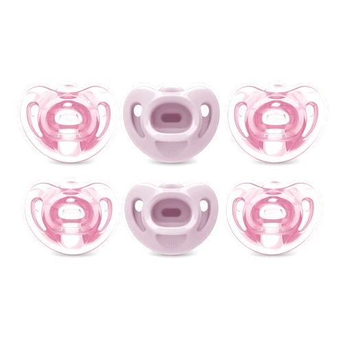 NUK Comfy Pacifiers, 6-18 Months, 6 Count