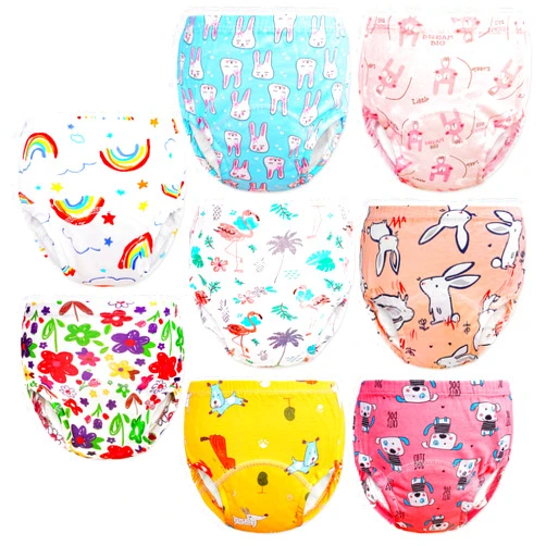 Max Shape 8 Pack Potty Training Underwear for Girls, Potty Training Toilet Pants 2T,3T,4T