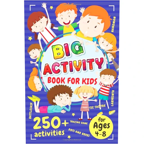 Saad Publishing Big Activity Book for Kids Ages 4-8: Over 250 Fun Activities Workbook Game For Everyday Learning, Dot to Dot, Tic Tac Toe, Hangman, Battleship and More! (Awesome Gaming Book Gift Ideas)