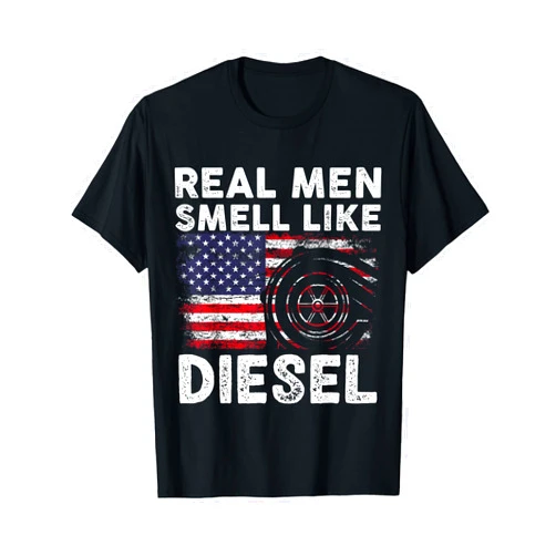 Funny Mechanic Gifts Funny Diesel Mechanic Gift | Real Men Smell Like Diesel T-Shirt