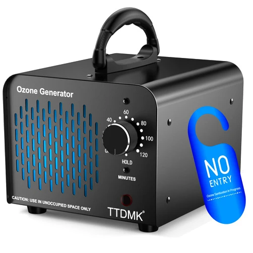 TTDMK Ozone Generator 58,000mg/h, Commercial Ozone Machine Odor Removal, High Capacity Ozone Machine, Home Ozone Generator for Car, Home, Smoke, Pet, etc (Black) - by TTDMK