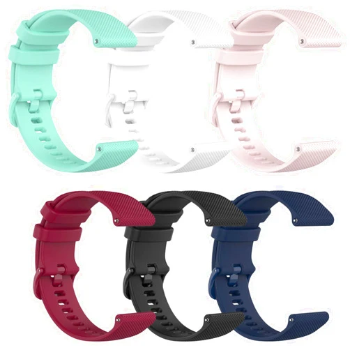 TenCloud 6-Pack Bands Compatible with Umidigi Uwatch 5 2S 3S 22mm Wrist Strap Quick Release Waterproof Soft Silicone Band for Uwatch 3S Smartwatch (Multi-ColoredB)