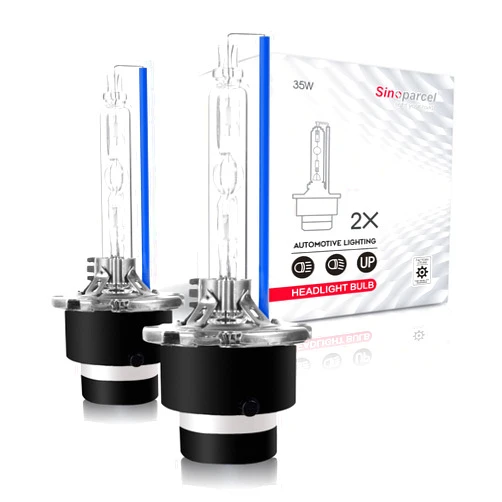 Sinoparcel D2S Xenon HID Headlight Bulbs - 8000K 35W High Low Beam 66240 85122UB 66040,etc Replacement Lights - Pack of 2