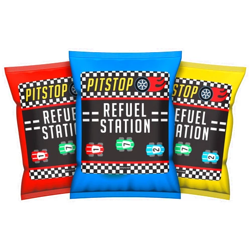 DISTINCTIVS Stickers for Race Car Birthday Party Favor Bags for Kids, Racecar Birthday Decorations and Labels for Chip Bags - 32 Count