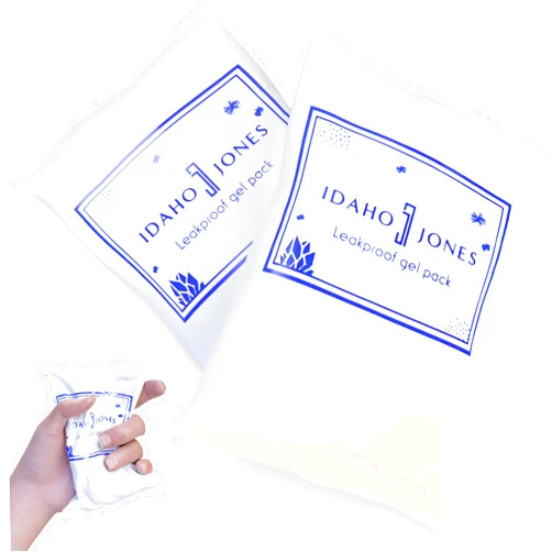 IDAHO JONES Breastmilk Ice Pack for Baby Bottle Storage, Breastfeeding, Freezer & Milk Cooler Bag | Soft Long-Lasting Leakproof Ice Packs for Lunch Box/Bags, Chill Packs, Cold Injury Pack