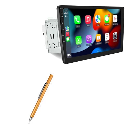 BoxWave Stylus Pen Compatible with Woibugee Double Din Car Stereo (10 in) - FineTouch Capacitive Stylus, Super Precise Stylus Pen for Woibugee Double Din Car Stereo (10 in) - Champagne Gold
