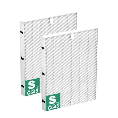 Improvedhand C545 Replacement Filter S Compatible with Winix C545 Air Purifier, Great High-Efficiency Materials, Replaces Filter S 1712-0096-00 2PACK