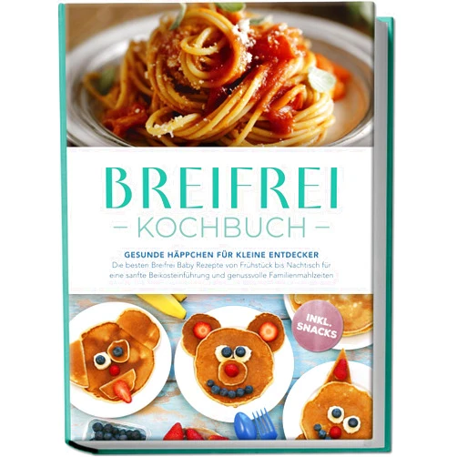 German Edition by Sophie Lange (Author) Format: Kindle Edition Breifrei Kochbuch: Gesunde Häppchen für kleine Entdecker– Die besten Breifrei Baby Rezepte von Frühstück bis Nachtisch für eine sanfte Beikosteinführung ... inkl. Snacks (German Edition)