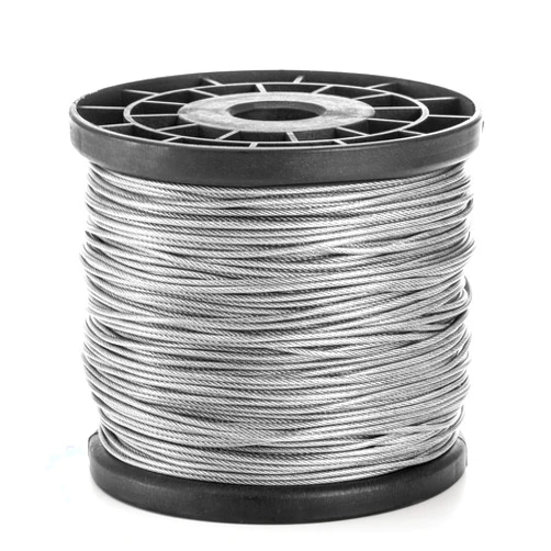 Yarlung 1/16Inch x 500Feet Wire Rope Cable, Stainless Steel Braided Wire Stranded Rope Vinyl Coated Aircraft Cable for Outdoor Clothesline, Trellis, String Lights, 7x7 Strands Core
