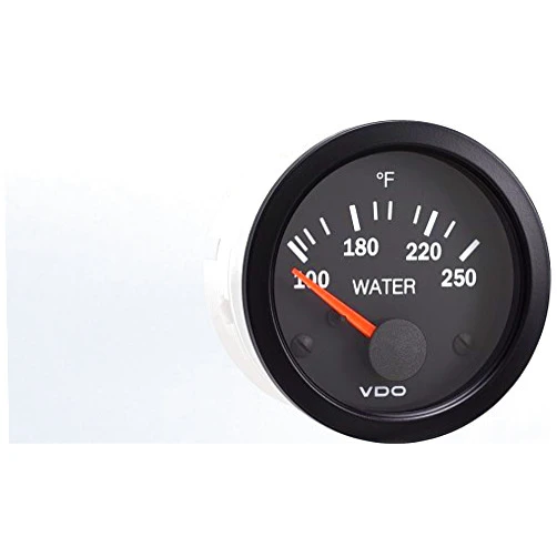 VDO 310-1051 Water Temp 250F U.S. Kit - Vision Black