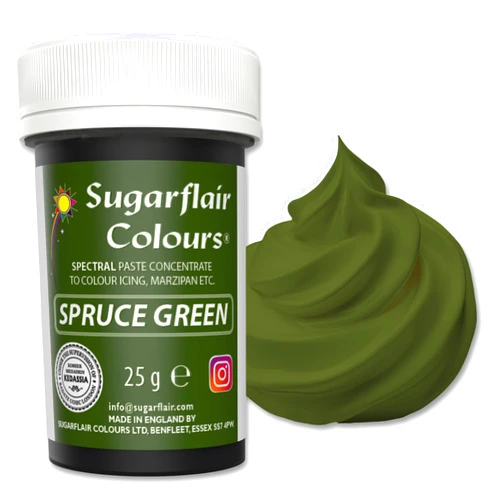 Sugarflair Colours Spectral Paste - Spruce Green