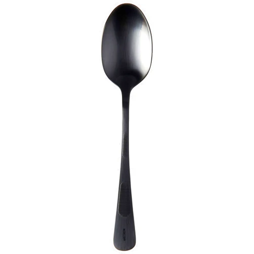 Mercer Culinary 18-8 Stainless Steel Plating Spoon, 7-7/8 Inch, Matte Black