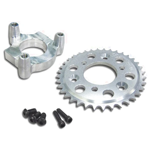 KingsMotorBikes 50 Tooth CNC Sprocket with Rear Wheel Hub Adapter (1.5)
