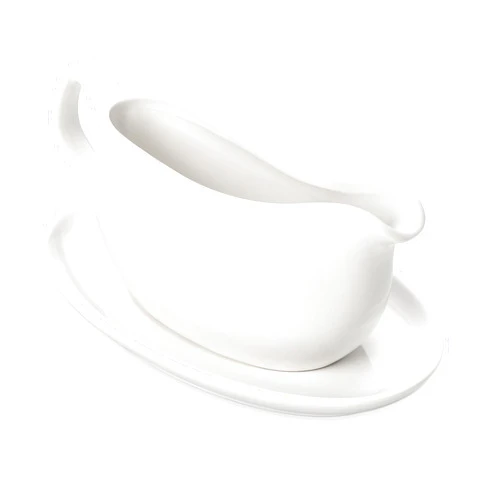 MALACASA 14 oz Gravy Boat with Saucer Stand, Porcelain Sauce Boat with Tray for Salad Dressings, Creamer, Broth, Milk, Ergonomic Handle, Microwave & Dishwasher Safe (White)