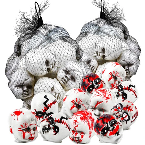 Hiboom 48 Pcs Creepy Doll Halloween Doll Heads Plastic Baby Heads Halloween Party Decoration Home Decor