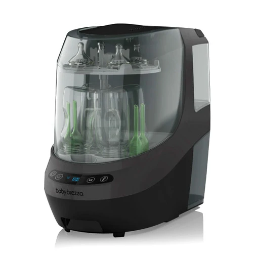 Baby Brezza Bottle Washer Pro - Baby Bottle Washer, Sterilizer + Dryer - All in One Machine Cleans Bottles, Pump Parts, & Sippy Cups - Replaces Hand Washing, Bottle Brushes and Drying Racks, Charcoal