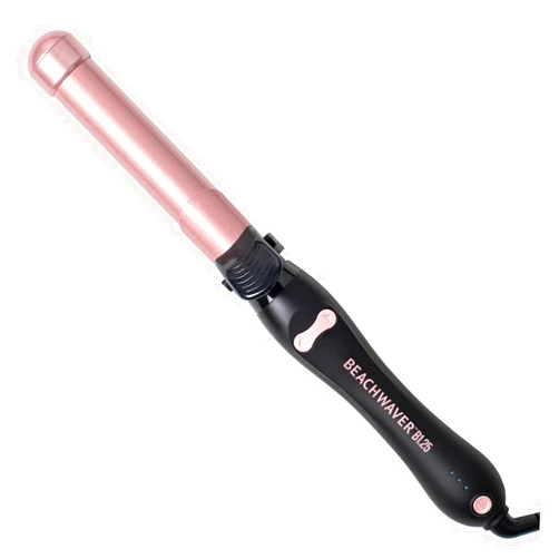 The Beachwaver Co. Beachwaver B1.25 Rotating Curling Iron - Automatic 1.25 Inch Ceramic Curling Iron - Easy-to-Use Spinning Wand for Long-Lasting Waves - Auto-Shut Off, Travel-Friendly, Dual Voltage in Midnight Rose