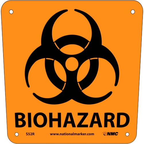 NMC S52R Warning Sign with Graphic, 