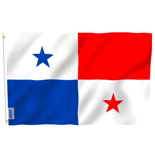 ANLEY Fly Breeze 3x5 Feet Panama Flag - Vivid Color and Fade Proof - Canvas Header and Double Stitched - Panamanian National Flags Polyester with Brass Grommets 3 X 5 Ft